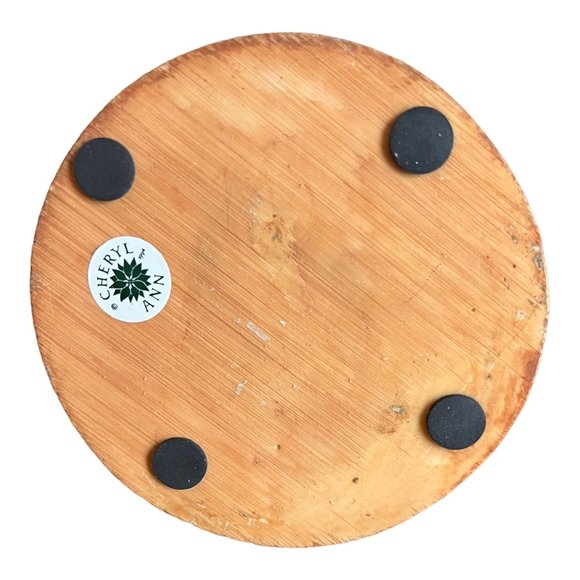 Vtg Santa With Letters and Scope Figurine Cheryl Ann Christmas Decor Vintage - Picture 6 of 7